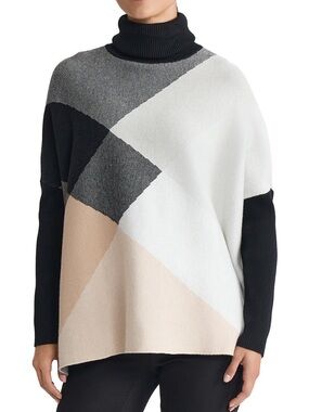 Jones New York Turtle Neck Long Sleeve Pull-On Sweater Size S/M